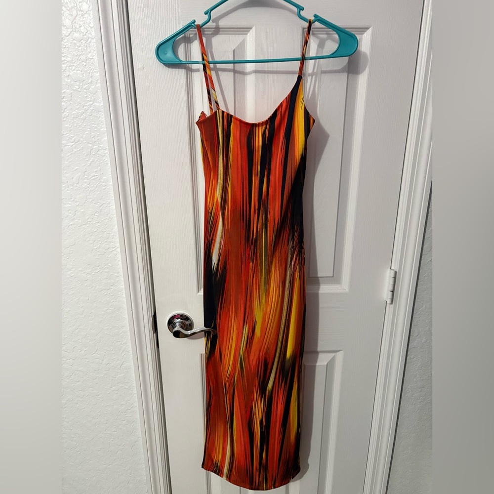 Set of 5-Vibrant Multi-Print Slip Maxi Dresses- - Picture 5 of 6